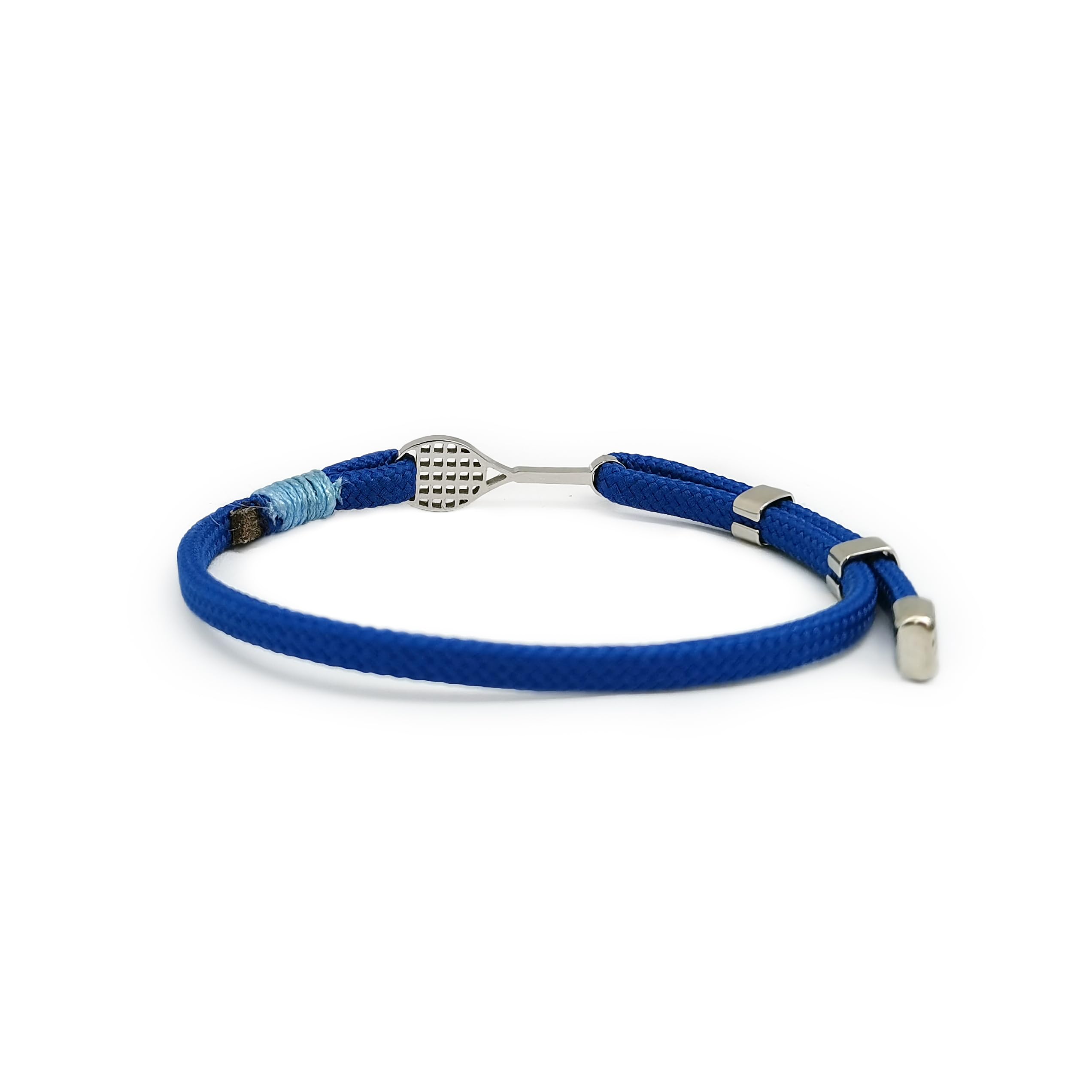 Aloha Bracciale Tennis Racchetta Idea regalo Uomo Donna Cordino Regolabile Acciaio