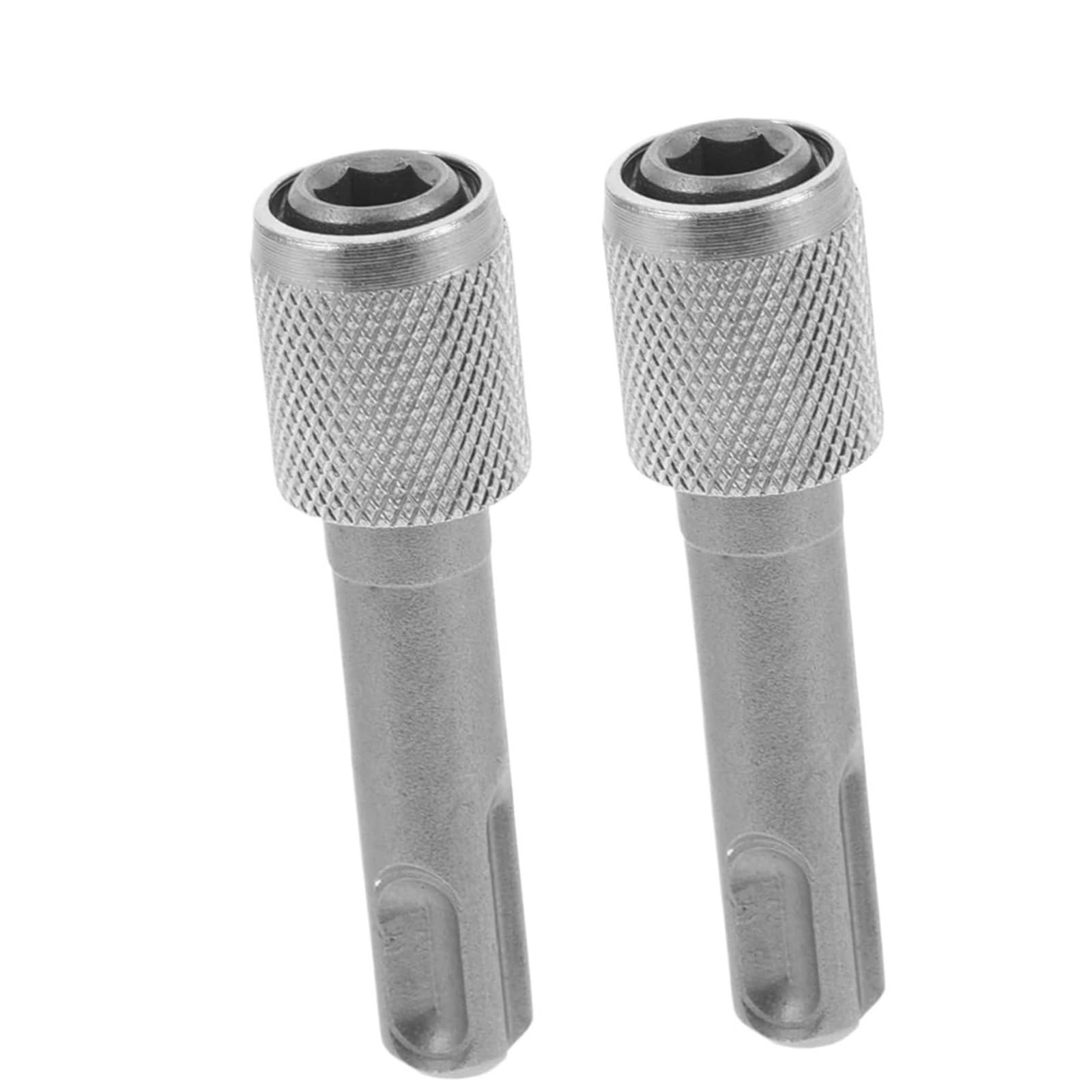 Konwersja młota elektrycznego Tuleja korbowodu SDS Trzpień okrągły 1/4 Adapter sześciokątny Konwerter Głowica Zestaw przedłużek(2 Pack)