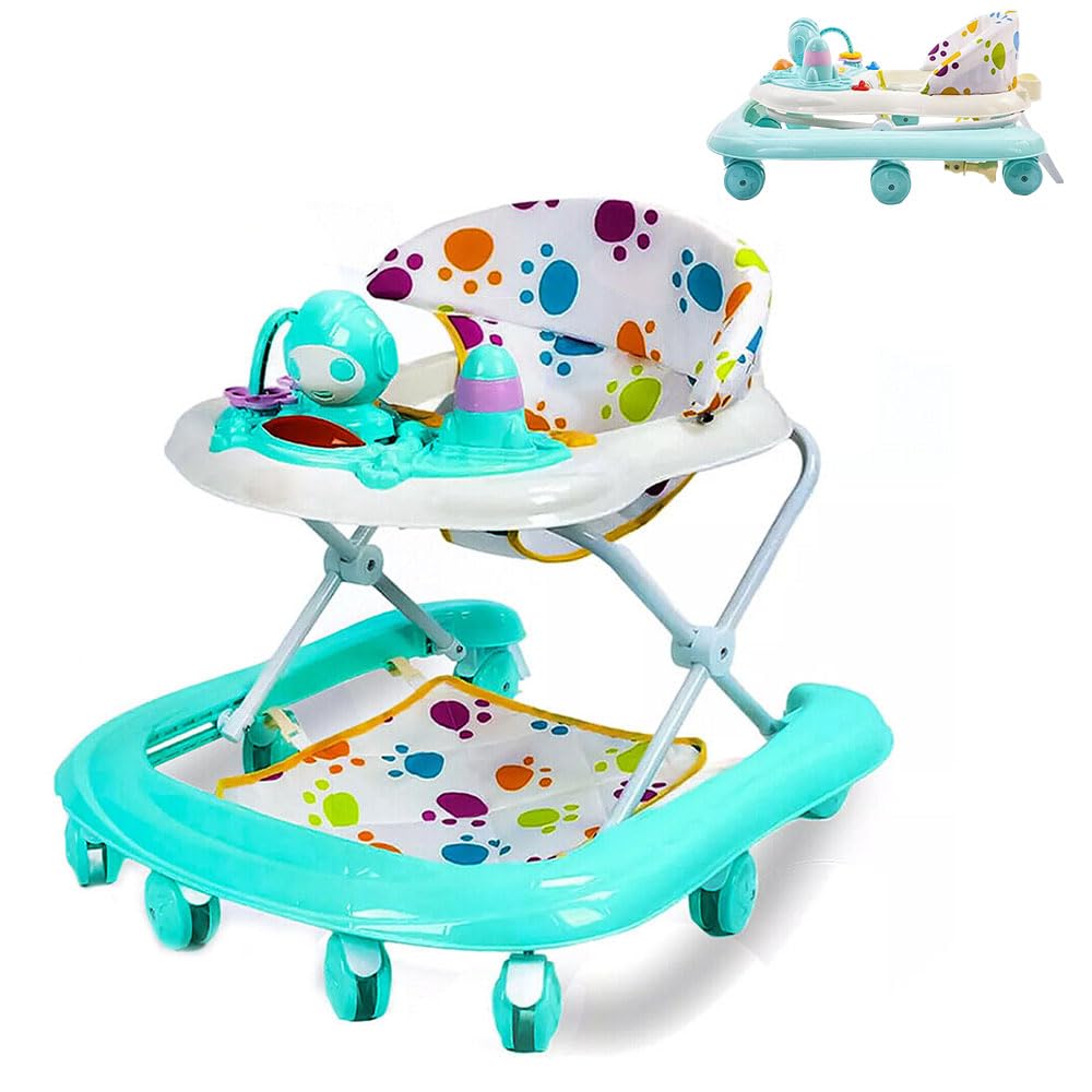 Baby Walker Foldable Baby Walker with Wheels for Boys & Girls 6 Months+