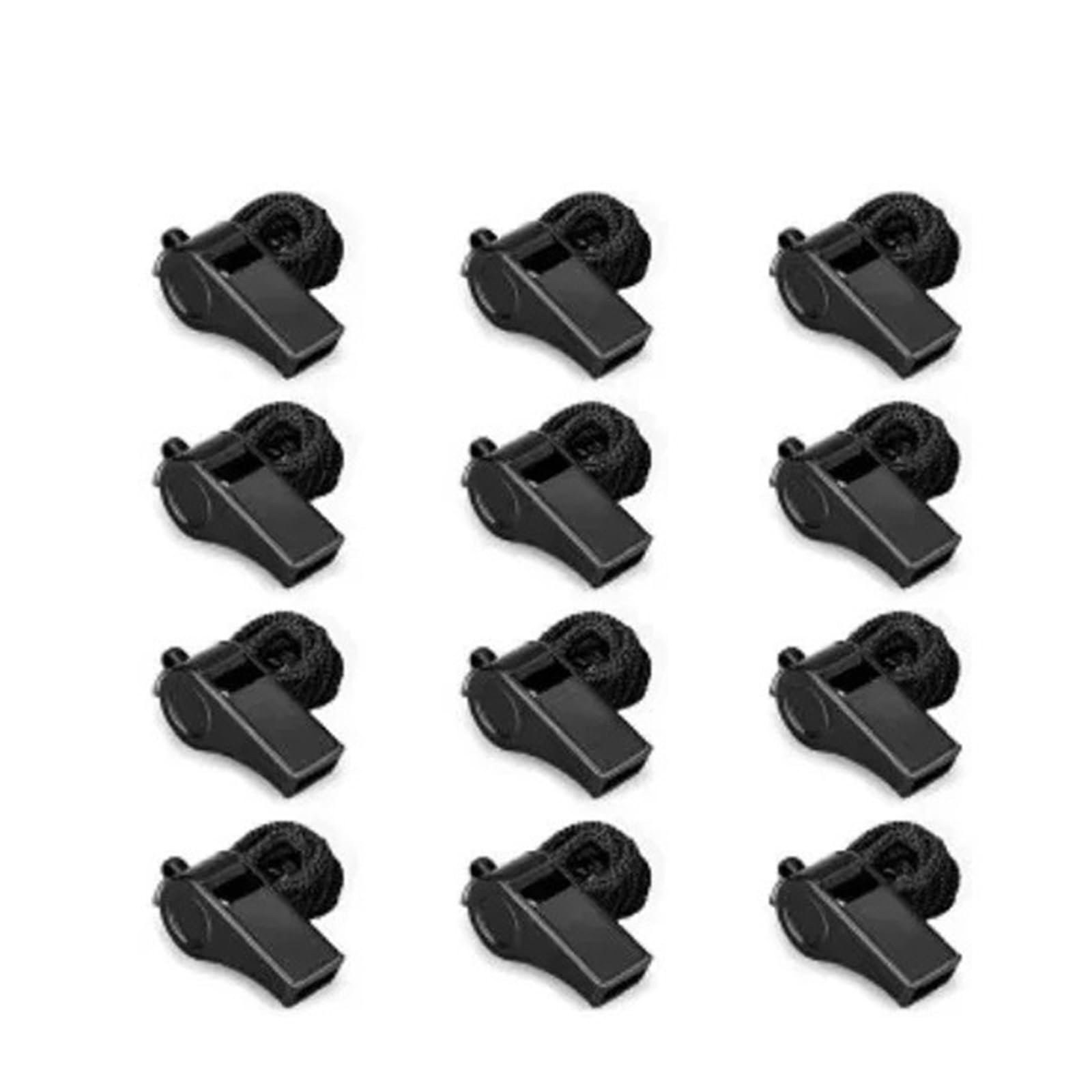 100 pezzi di fischietto nero cheer, arbitro, gioco, Halter, tour all'aperto, escursionismo, calcio Per Feste