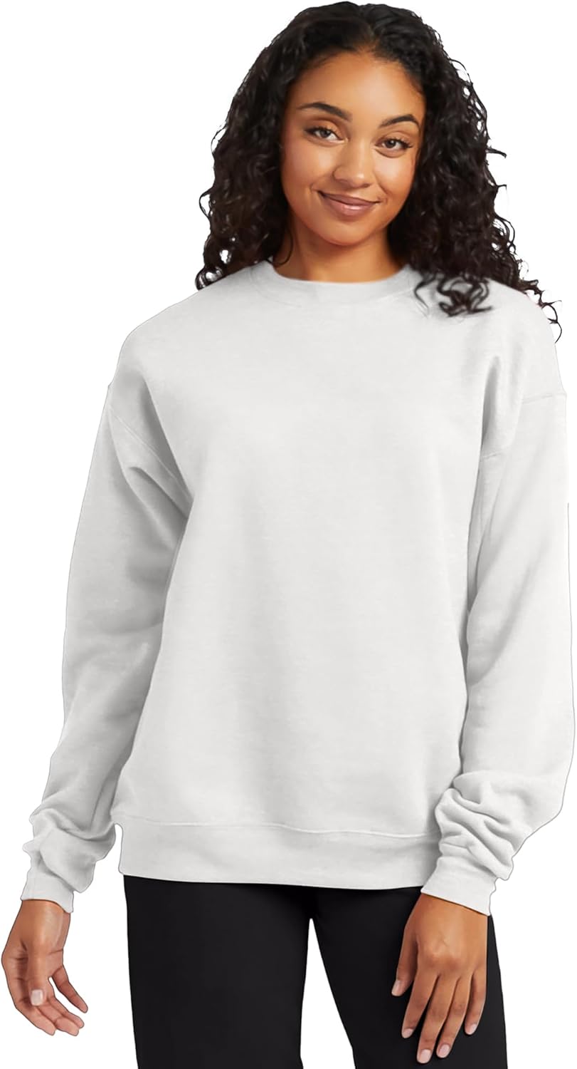 Hanes Men's EcoSmart Fleece Sweatshirt, Cotton-Blend Pullover, Crewneck Sweatshirt for Men (1 or 2 pack) 5X-Large White 1 Pack 1