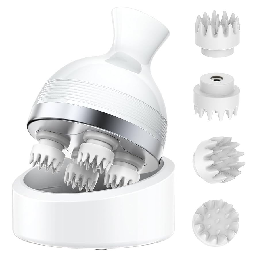 Amazon.co.jp: ヘッドスパ 電動頭皮ブラシ 赤青LED光 スカルプ