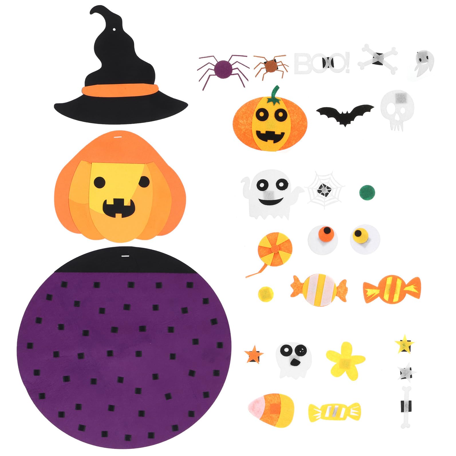 2pezzi Addobbo Di Halloween Feltro Con Ciondolo Forma Di Decorazione Adatta Per Feste e Interni Atmosfera Festiva Duratura e Unica Per La Tua Casa