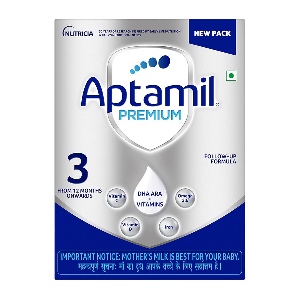 Aptamil Premium Infant Formula Milk Powder for Babies - Stage 3 (12-24 Months) - with Prebiotics and DHA - 400gms - BIB Pack-picture-16