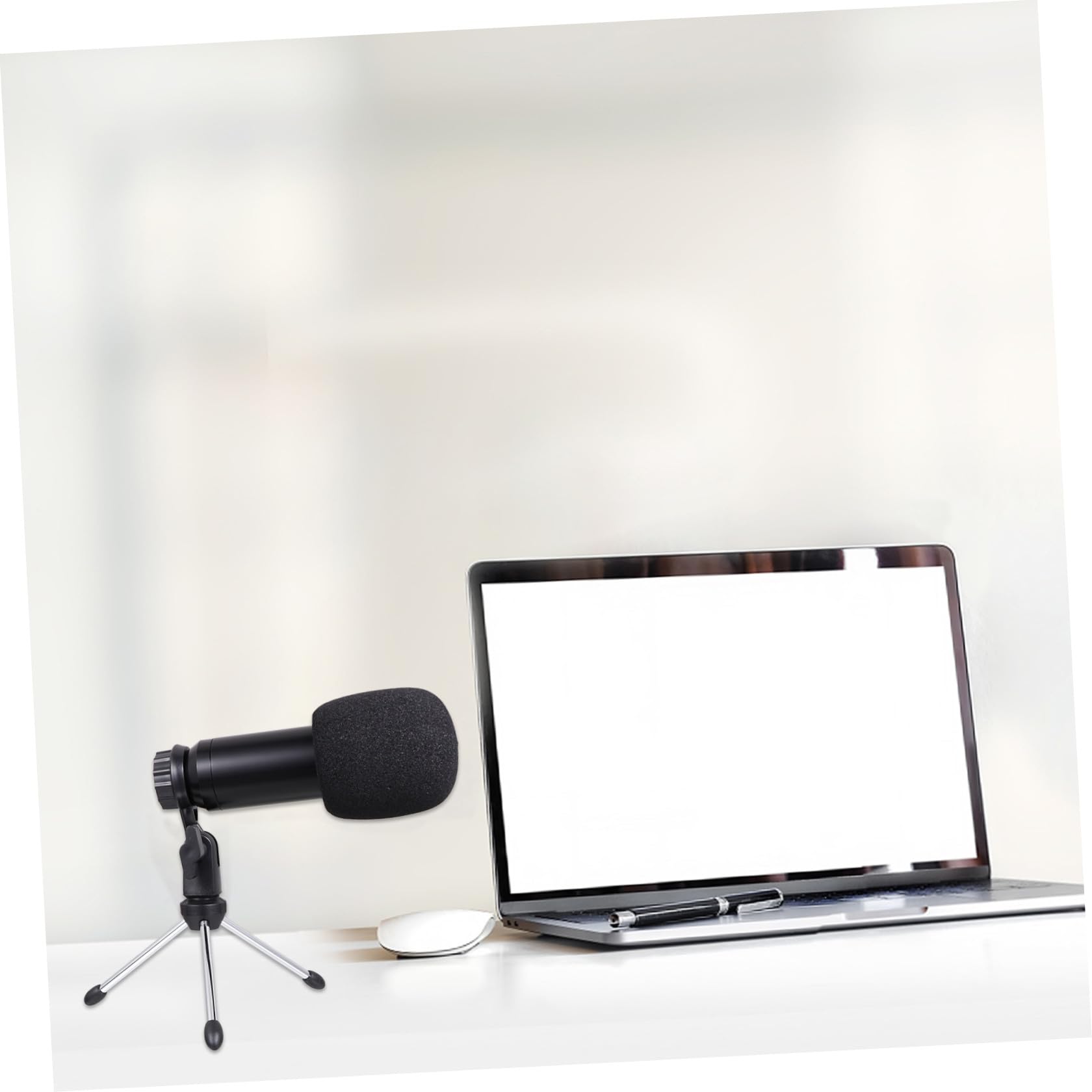 Micrófono de Condensador USB para PC con Soporte Ajustable para Grabación Podcast y Streaming Negro Estabilidad y Baja Interferencia para Voz y Música