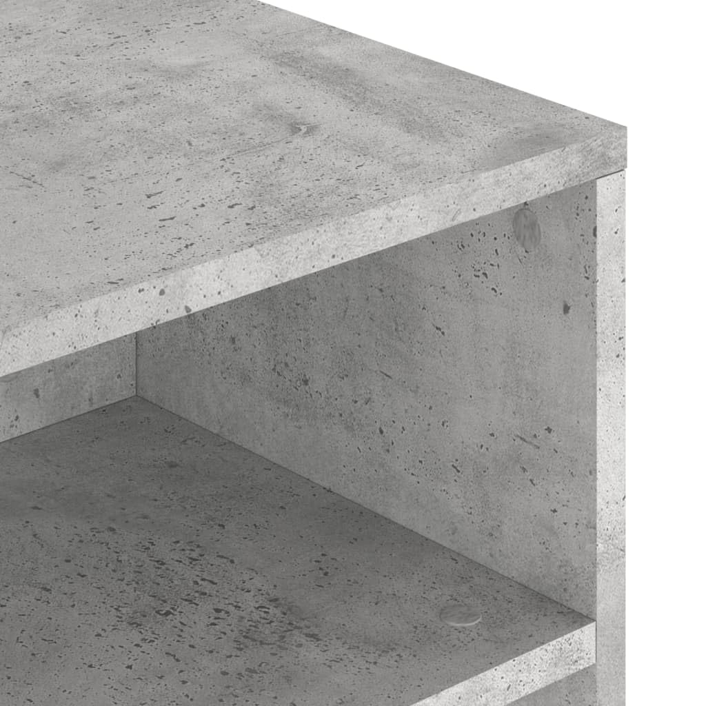Homgoday Tavolino da caffè grigio cemento, 90 x 55 x 42,5 cm, tavolino da tè per soggiorno, sala d'accoglienza degli ospiti, camera da letto e mobili da ufficio