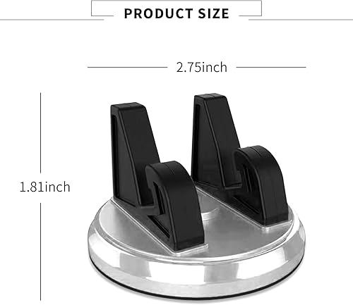 Miniatura 2 de 1 soporte para teléfono móvil para tablero de automóvil, giratorio de 360, triangular, estable, antideslizante, base de navegación, accesorios de