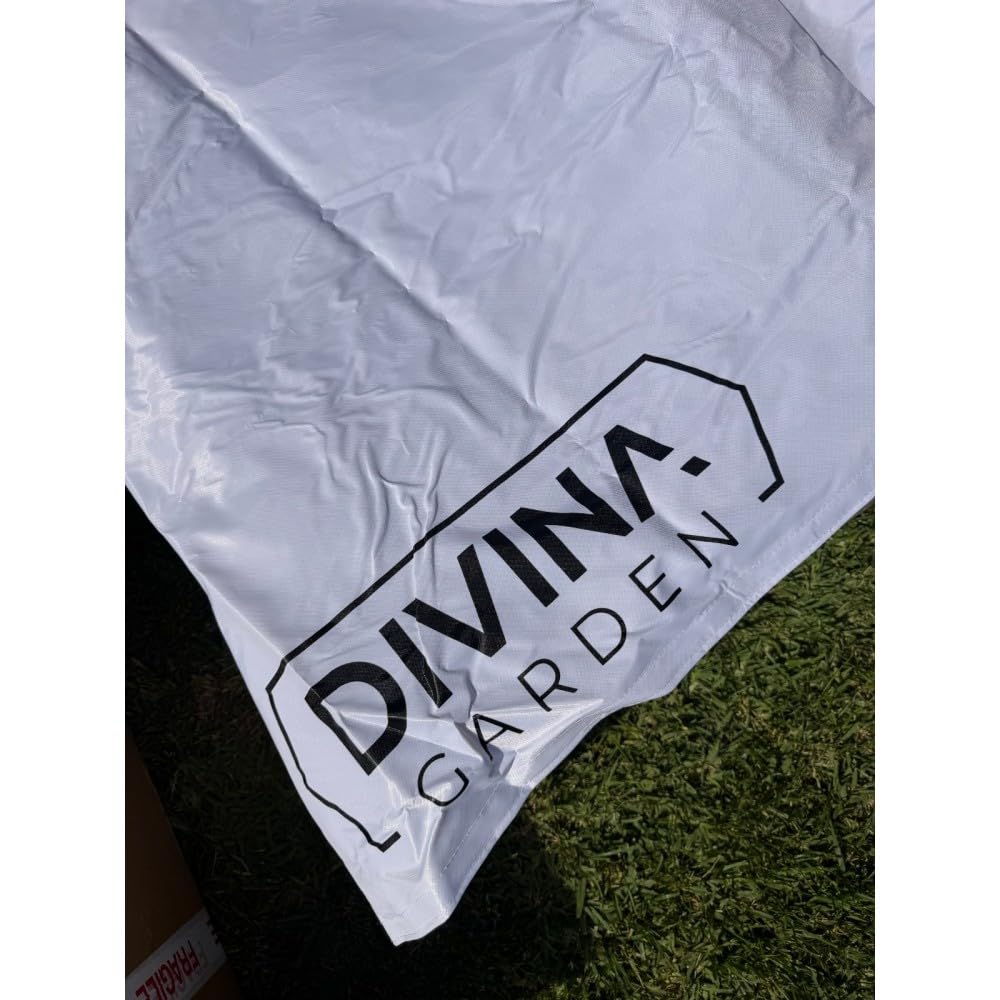 Plandeka dachowa czarna 3X3, wodoodporna, do składanego pawilonu EG49483