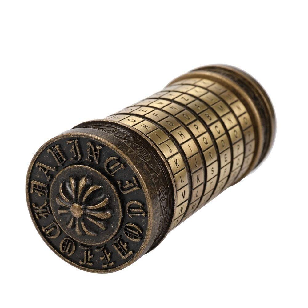Haik Birthday Valentine Gift Box Cylinder Lockbox Da Vinci Code Alphabet Locks for Girls Mother Women