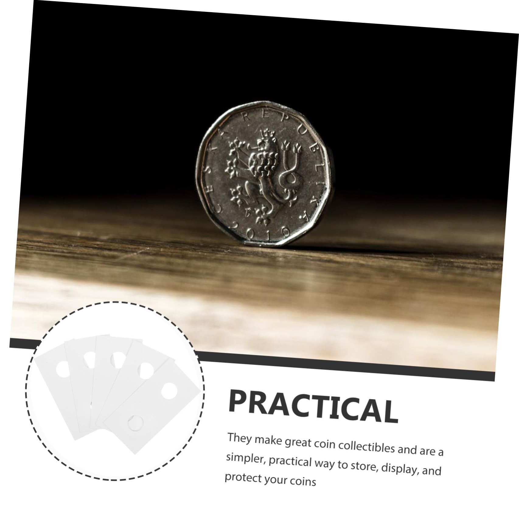 Operitacx Voltea Monedas 400Piezas Voltea Monedas Surtidas Portamonedas De Cartón Voltea Los Soportes De Recolección De Monedas En Tamaño Surtido Para De Monedas Suministros (7AK53B46D140ZF4VR6DHFB2)
