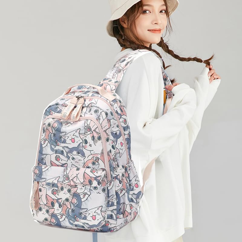 Girls Backpack 15.6 Inch Laptop School Bag Cute Kids Kindergarten Elementary Backpacks Middle Schoolbag Large Bookbags for Women Teens Students Anti Theft Travel Daypack2