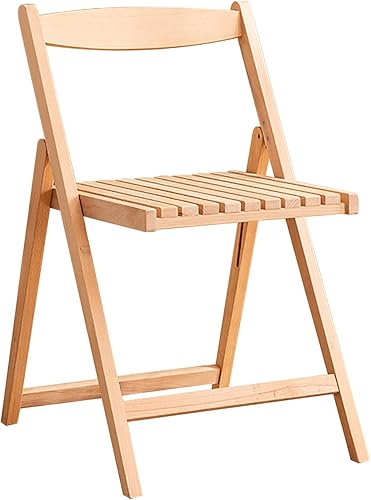Silla Plegable de Comedor con Capacidad de 440 lb, Sillas de Madera Maciza para ES, Bodas, Picnic y Oficina