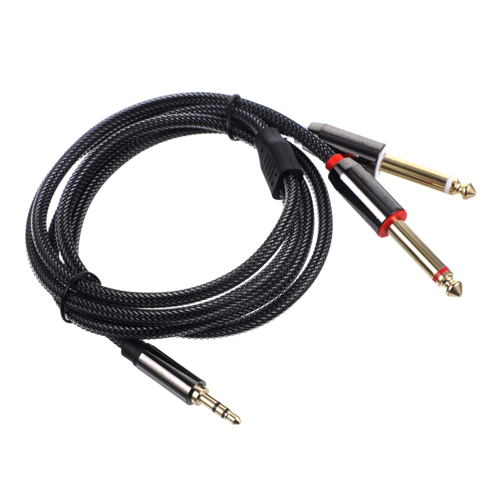 Gatuida 3pezzi Cavo Audio Adattatore Splitter Per Stereo e Mono Compatibile Con Laptop Smartphone Altoparlanti e Mixer Audio Connessione Stabile e Bassa Impedenza Placcato Per Qualità