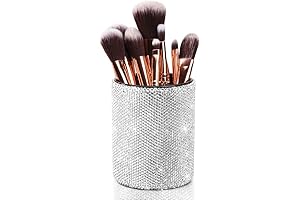 Elegant and Luxurious Crystal Makeup Brush Holder