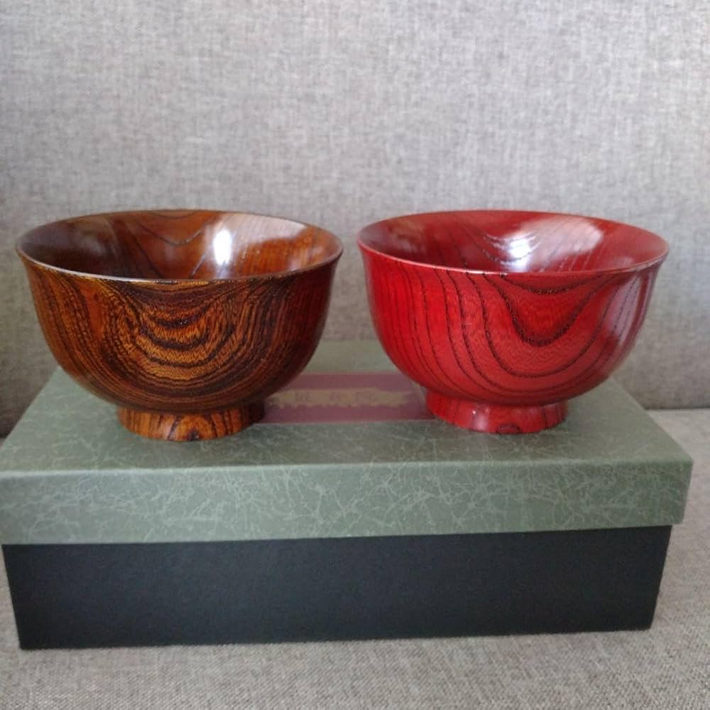 Amazon.co.jp: ）匠倉院 木製漆器ペア椀（山中漆器 久保出章二作