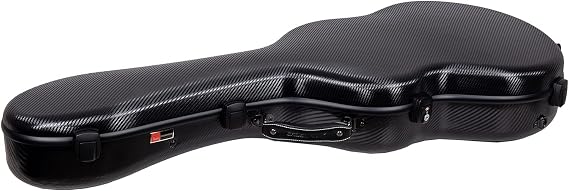 Crossrock Poly Carbon Case for 4/4 Classical Guitars, Black (CRF4030CBK)