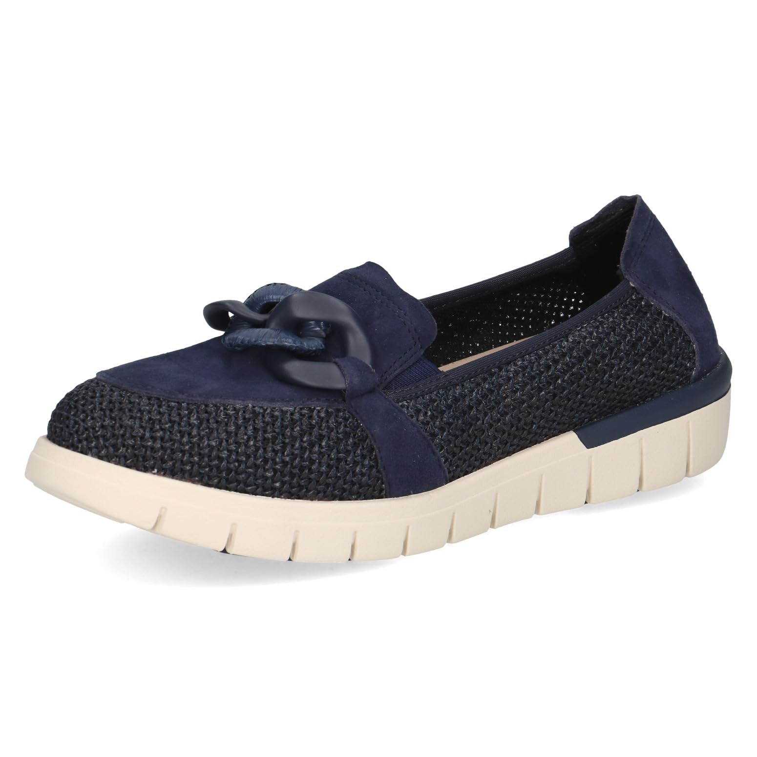 CAPRICE Women's Flat Loafer, Blue (Ocean Comb), 7.5 UK