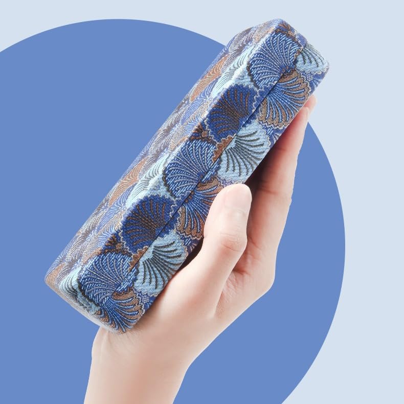 Chinesisches Brillenetui, tragbare Aufbewahrungsbox for Brillen und Sonnenbrillen mit großer Kapazität, klassisches Reisebrillenetui, geeignet for Frauen, Männer Kinder Brillenetui für Damen