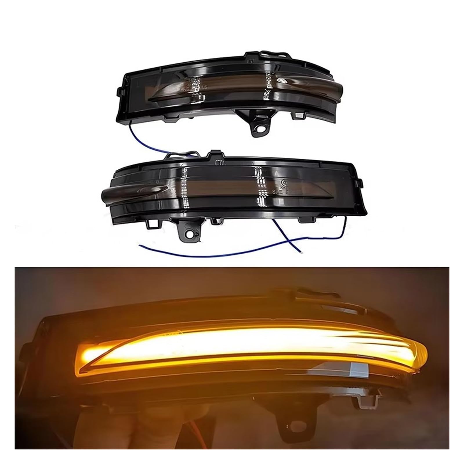 Intermitente de espejo retrovisor Lateral para Edge ST 2015-2020 (Amarillo)