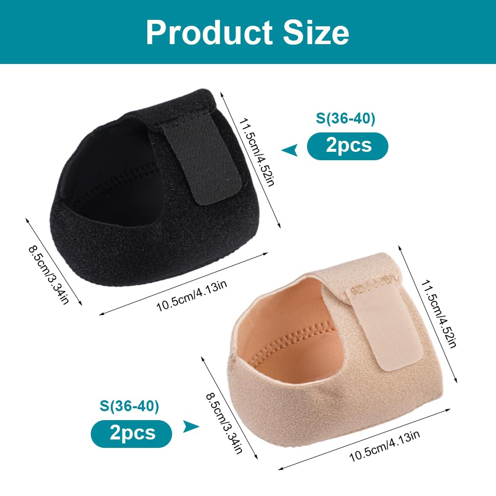 4 Piezas Taloneras Fascitis Plantar, Protectores de Talón de Gel, Protectores de Talón de Silicona, Alivio del Dolor,para Tendinitis de Aquiles,Talones Agrietados,Alivio del Espolón Calcáneo (S 36-40)
