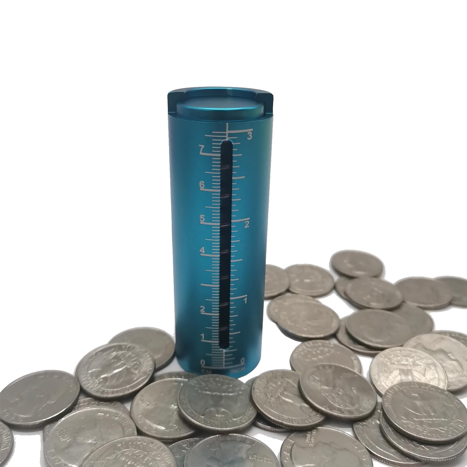 Spring Loaded Aluminum Coin Dispenser Transparent 2PCS Black & Silver ...