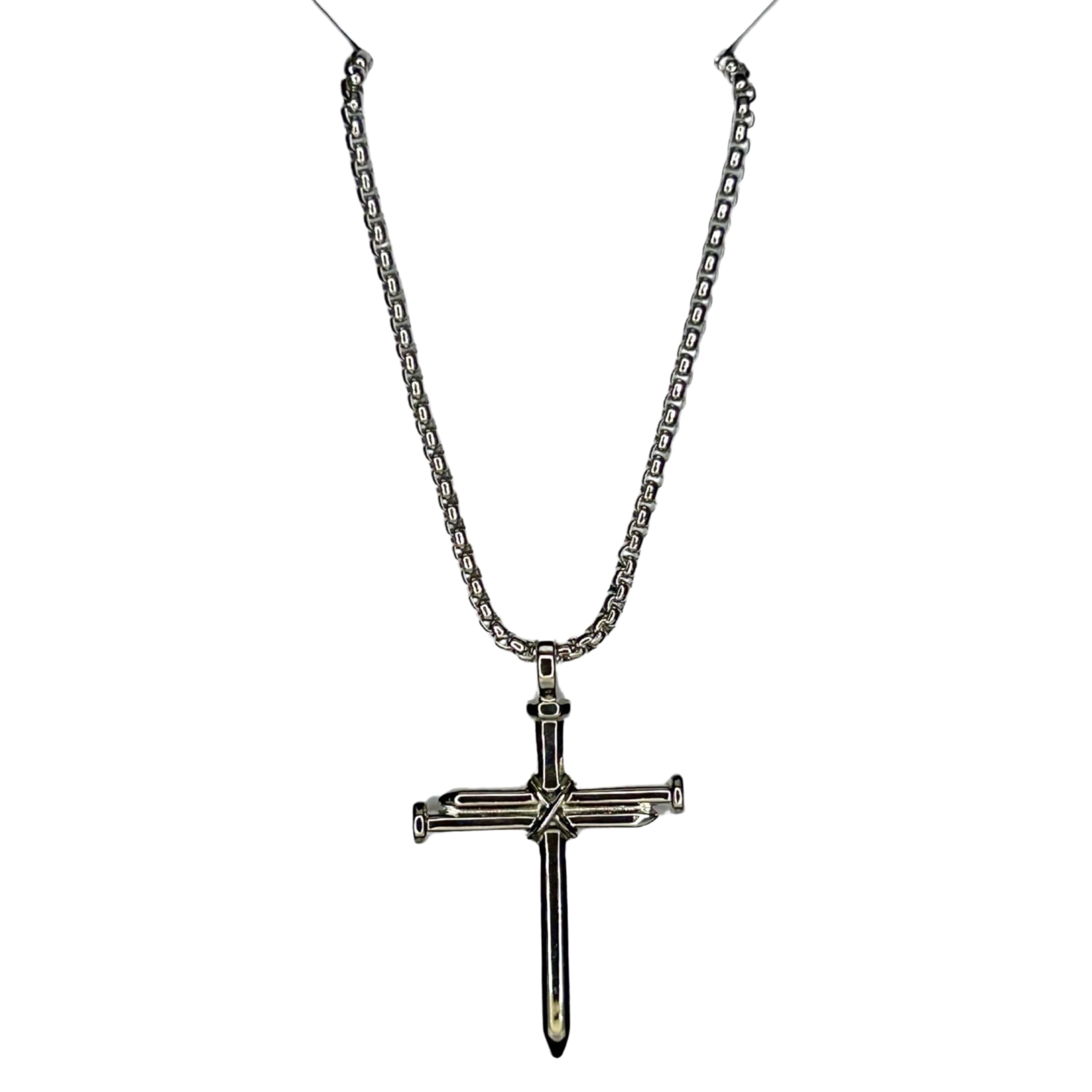 See full amazon price history chart for Ringzinnie Silver Plated Jesus Nail Cross Pendant Necklace for Boys/Men - Stainless Steel Chain for Fashion & Gift Ringzinnie Silver Plated Jesus Nail Cross Pendant Necklace for Boys/Men - Stainless Steel Chain for Fashion & Gift (B0D2P26LSG) Amazon Price History, Amazon Price Tracker