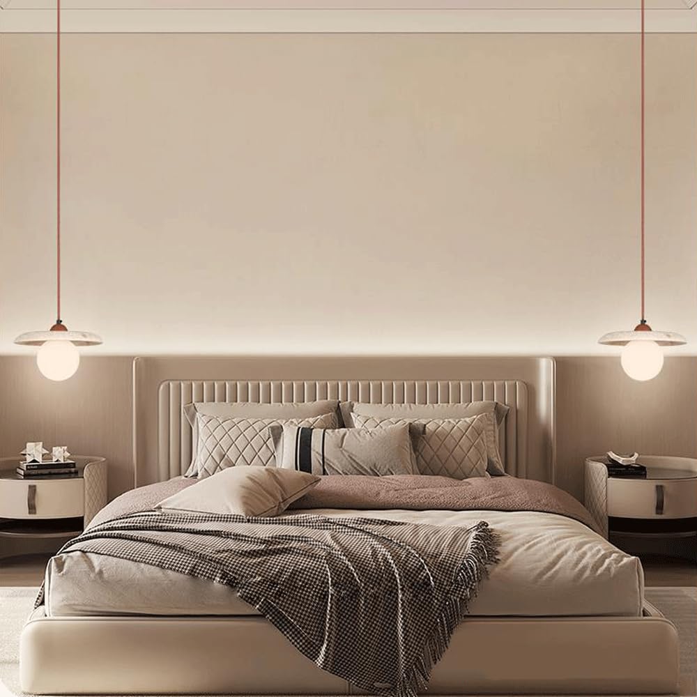Einkopf-Kronleuchter mit G9-Lichtquelle, personalisierter Marmor-Pendellampenschirm, Hängeleuchte für die Unterputzmontage, Dekorationsleuchten für Wohnzimmer, Schlafzimmer und Esszimmer