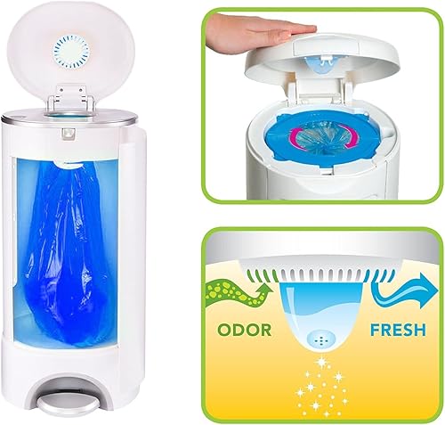 Miniatura 2 de Bolsas de repuesto para cubos de pañales, 34 bolsas con capacidad para 1088 unidades, compatibles con el sistema de eliminación de cubos de pañales