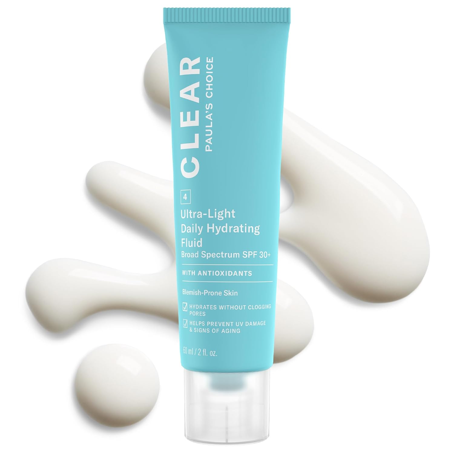 Paula's Choice CLEAR Ultra-Light Hydrating Oil Free Moisturizer SPF 30, UVA UVB Protection, Pore Minimizer Sunscreen for Face, 2 Ounce Paula's Choice CLEAR Ultra-Light Hydrating Oil Free Moisturizer SPF 30, UVA UVB Protection, Pore Minimizer Sunscreen for Face, 2 Ounce
