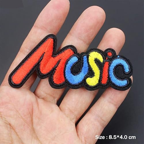 Miniatura 4 de 30 parches pesados de meta-banda, insignias de música rock, calcomanías hippie punk para ropa (A)