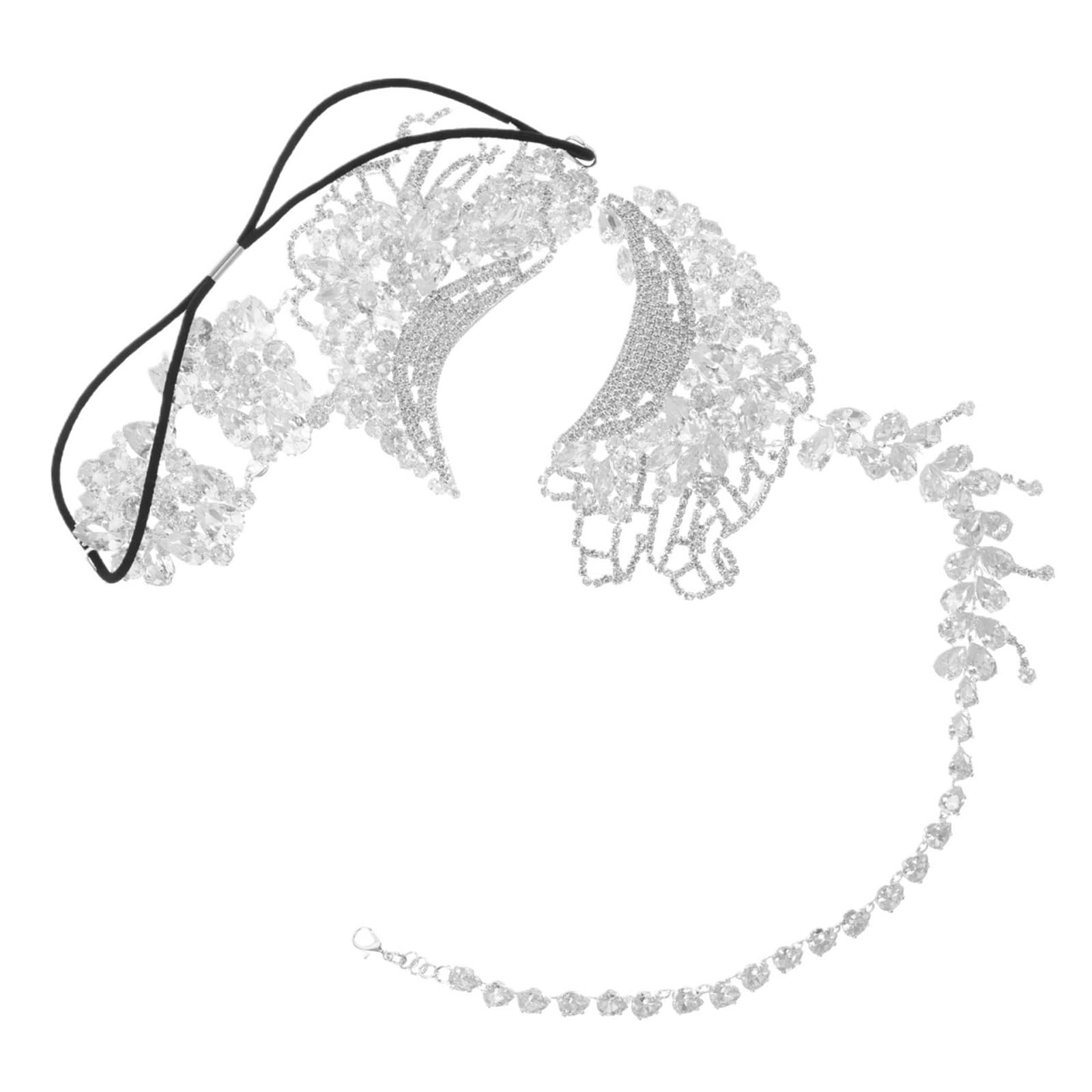 Maschera veneziana scintillante a metà faccia, regolabile, per balli di fine anno, carnevale e feste a tema