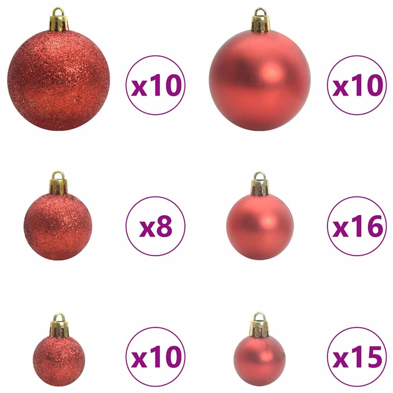 Árbol de Navidad Artificial Moderno LED con Base de Metal - Blanco Cálido