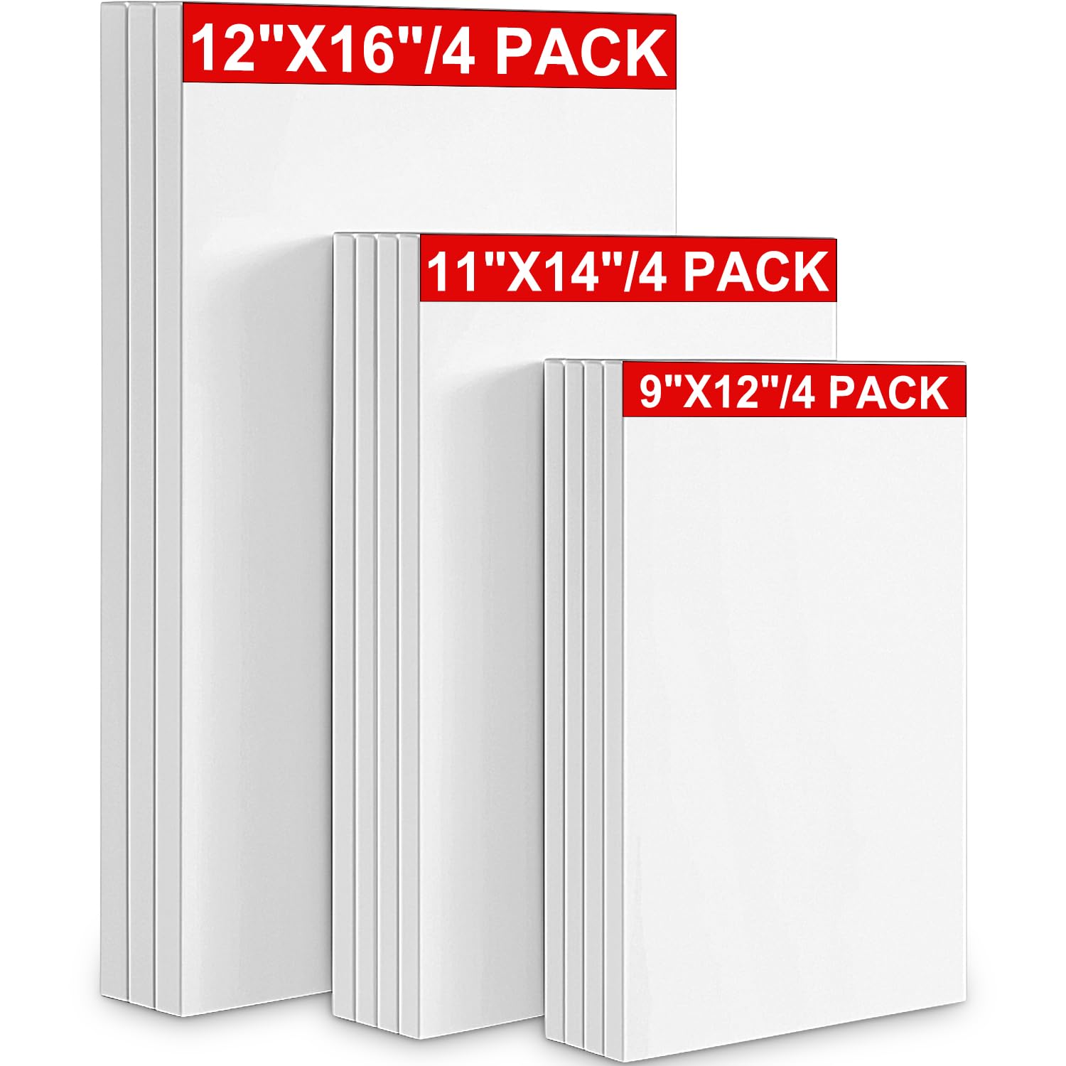 Toiles pour peinture et travaux manuels lot de 12 pour vos ateliers créatifs