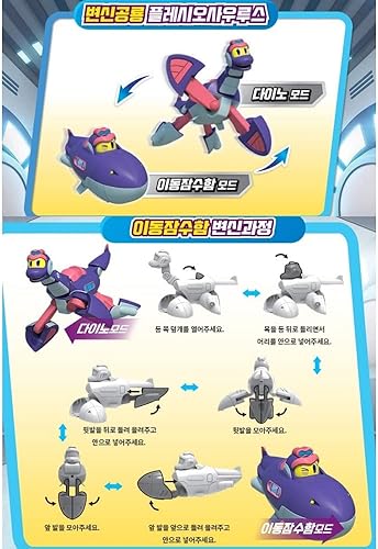 Miniatura 7 de Go Go Dino Pokey ANKY Perry Spino PLEO y QUERU Transformación Dinosaurio Mini Robot Set de 6