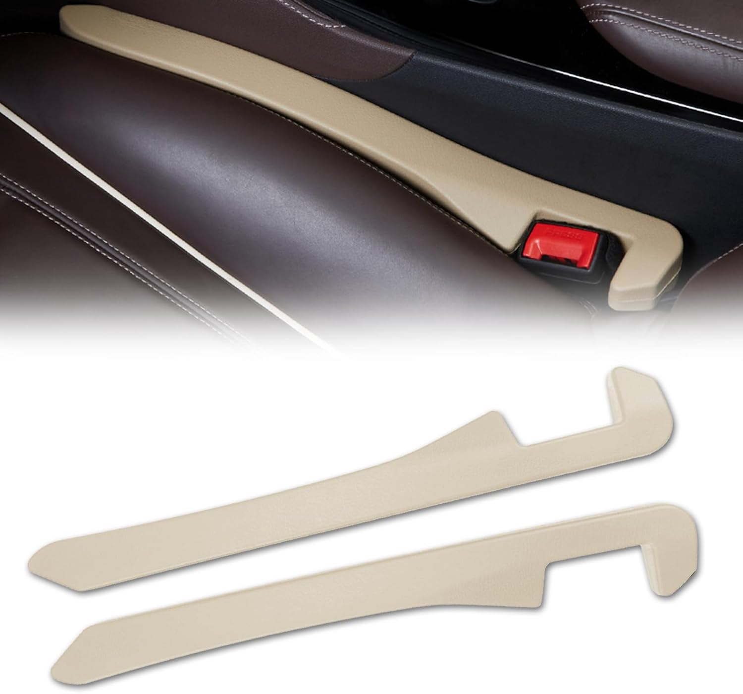 GRABIIFY 2Pack Automotive Seat Gap Filler, Seat Gap Filler