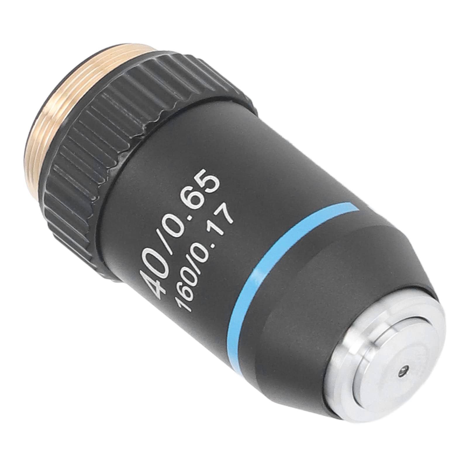 Lente de Objetivo de Microscopio Acromático 40X, Gran Aumento, Rosca de 20,2mm para Suministros de Lupa Compuesta