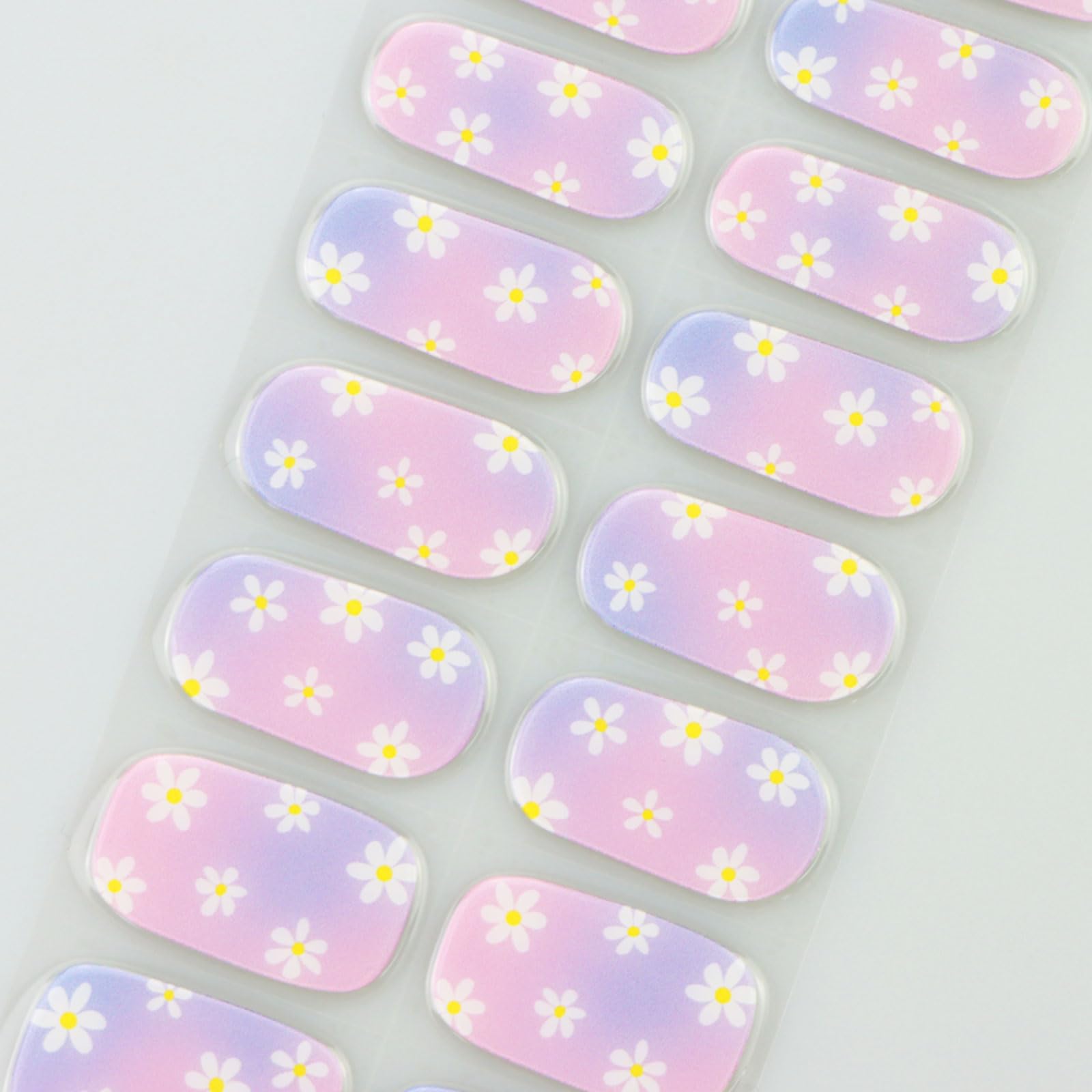 JMEOWIO Folia do paznokci UV utwardzana kwiatami UV żel Nail Strips naklejki na paznokcie naklejki na paznokcie Nail Art dekoracja akcesoria do stylizacji paznokci