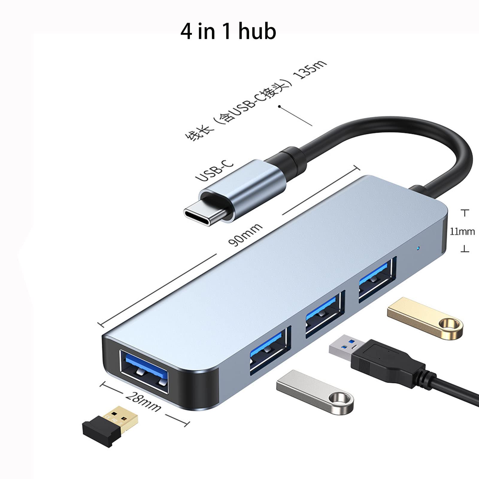 USB Cハブ USB-CマルチポートUSBハブ 4K HDMI付き Amazon | USB C ハブ Dockteck, USB-C アダプタ 5-in-1 USB Type