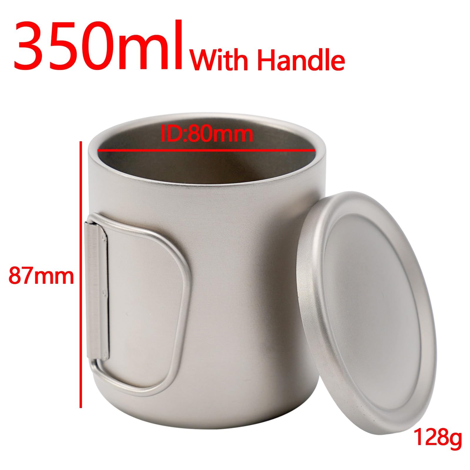 Tasse à café isotherme à double paroi avec couvercle, tasse à thé en acier inoxydable pour la maison, le bureau, le camping, la randonnée, gobelet de voyage anti-fuite de 300 ml