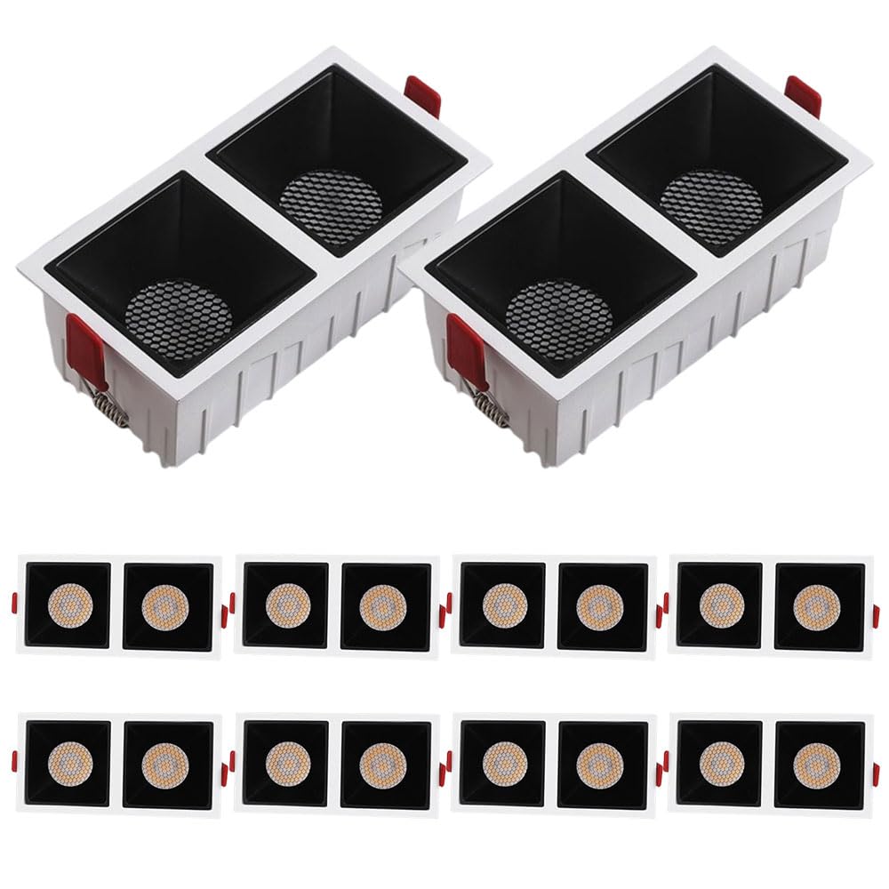 Spot LED encastrable double tête 12W pour éviter l'éblouissement