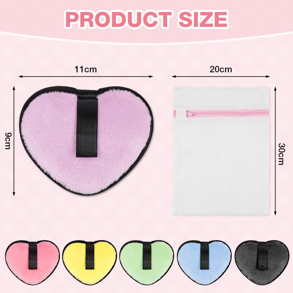AOOWU Reusable Makeup Remover Pads and Eye Makeup Remover Pads Set, 6 Pack Face & Skin Cleaner Pads, Ultra Soft, Washable - Image 2