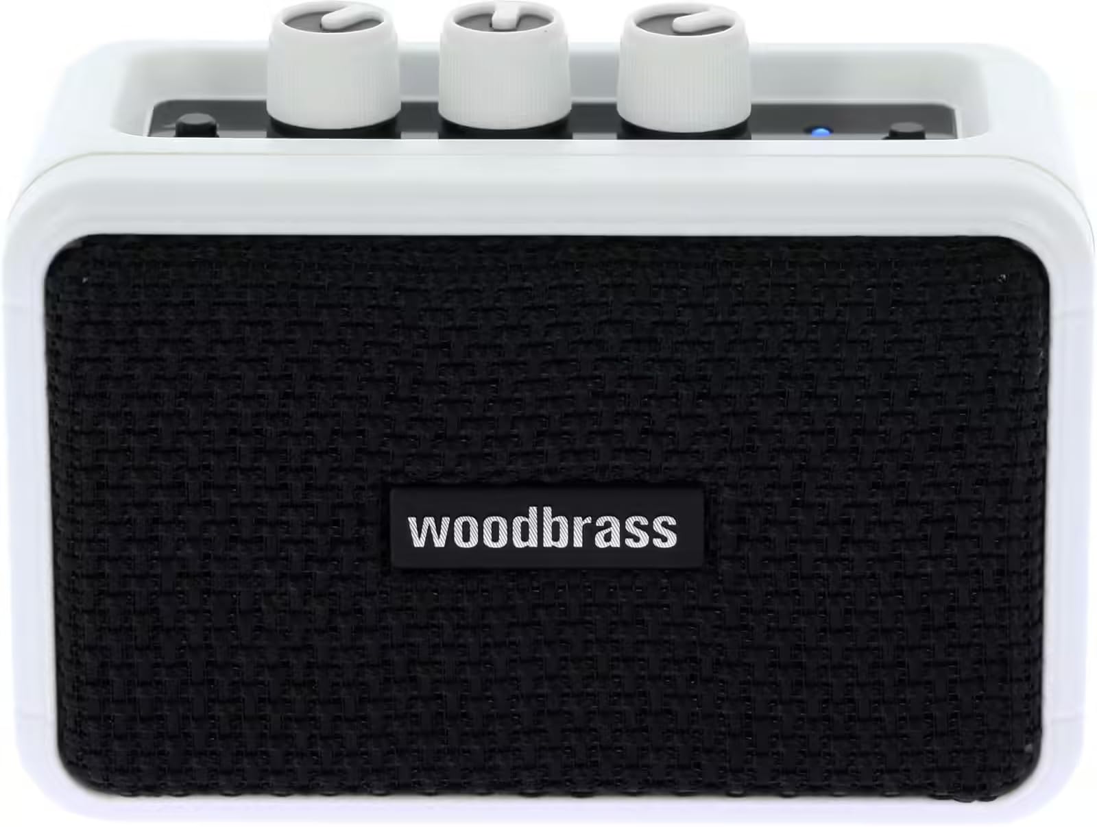 Woodbrass GE5 - Altoparlante collegato/amplificatore per chitarra elettrica 5 W compatto e ricaricabile - Clean/Overdrive, uscita cuffie, altoparlante collegato senza fili, formato nomade, 7 ore di