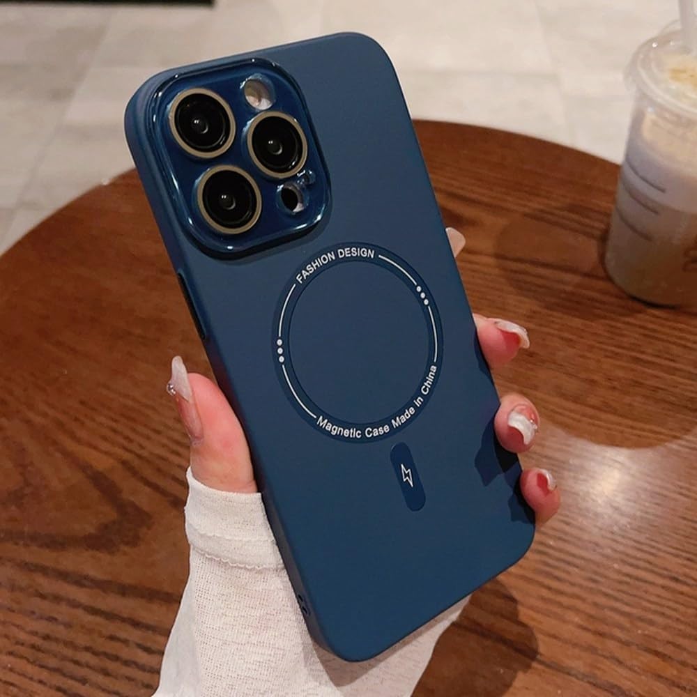 Étui de charge sans fil pour iPhone 15 Pro Max coque magnétique mat - 7