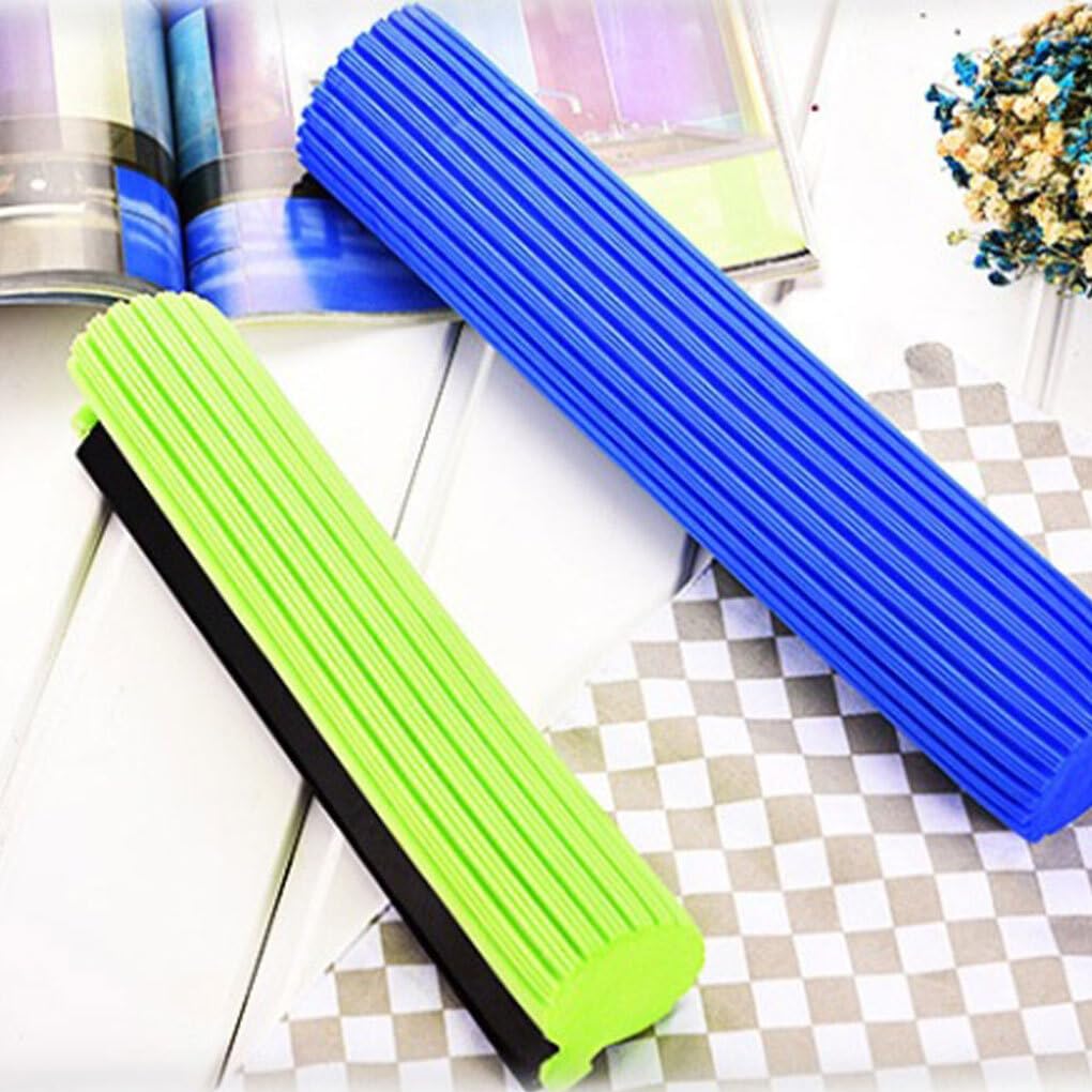 Têtes De Remplacement Pour Vadrouilles à Rouleau Éponge Lavage Maison Absorbant L'Eau Outil De Nettoyage Accessoire Remplaçable Salle De Bain Cuisine Vert