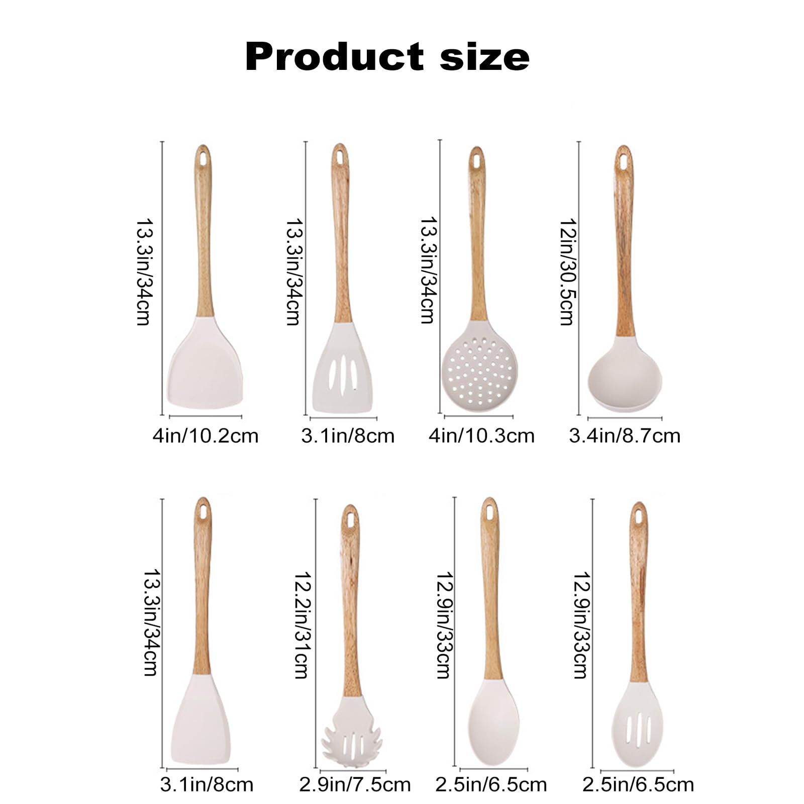 Küchenutensilien Set, Silikon Küchenhelfer Kochbesteck Set, Antihaft Pfannenwender Küchenset Zum Kochen & Backen, Hitzebeständiger & Lebensmittelqualität, Spülmaschinenfest （8 Stück ）,Red