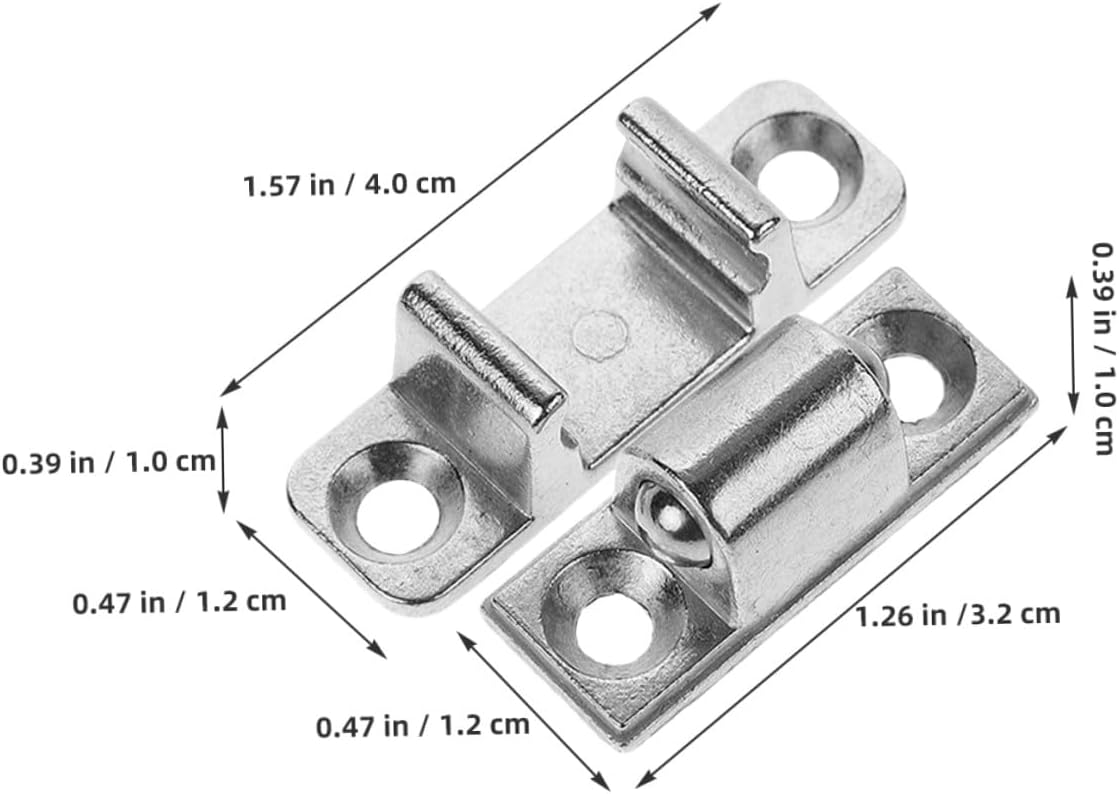 6pcs Metal Range Hood Glass Panel Fasteners, High-temperature Resistant Door Latches and Catches for Kitchen Hood Repair and Replacement