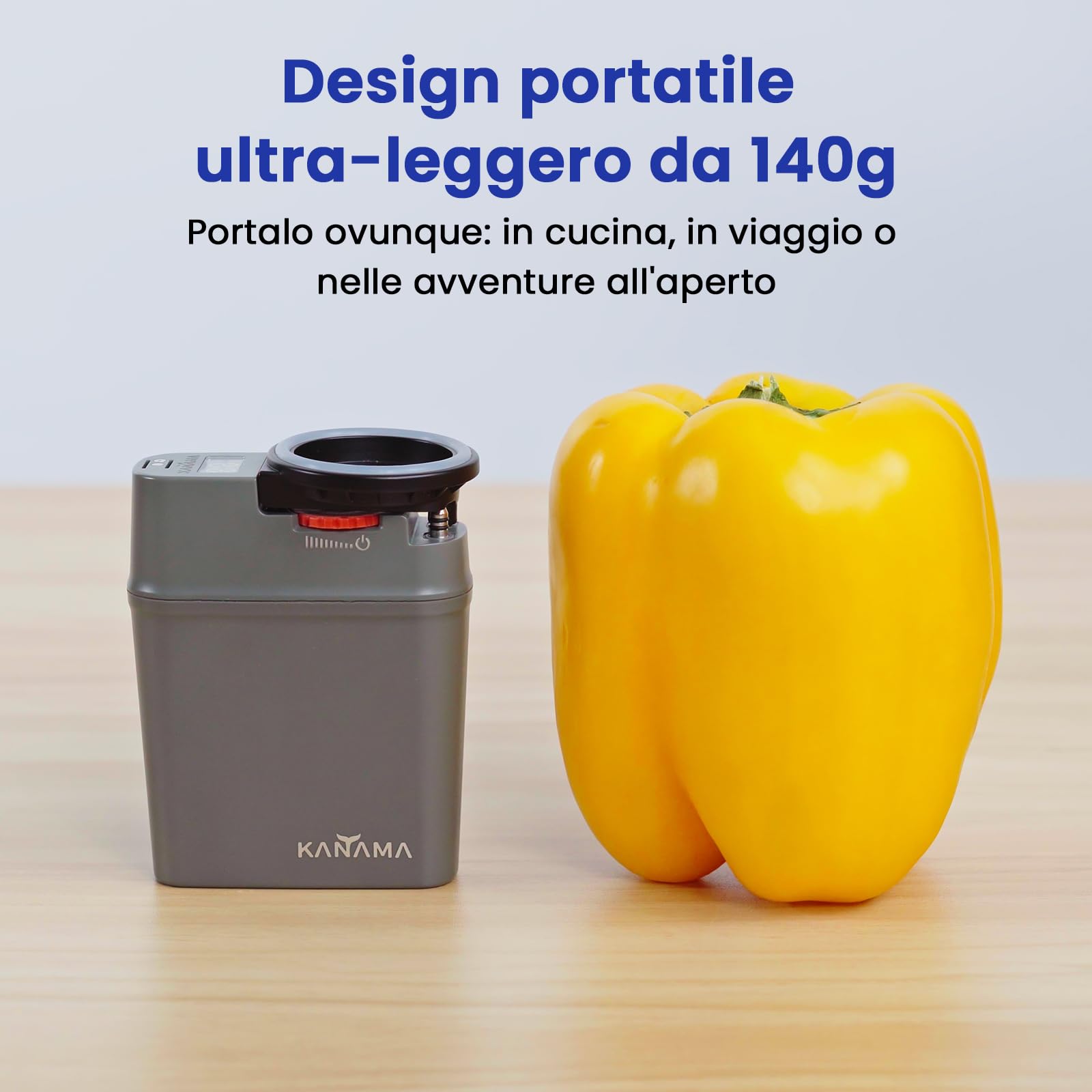 Kanama VersaPump - Sellador de vacío de mano, impermeable IP68, sellador de alimentos portátil y bomba aireadora de cebo vivo, máquina de vacío inalámbrica de succión fuerte de 70 KPa para