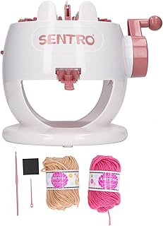 JTLB Máquina de tricô, 22 agulhas, máquina de tear rotativa de tricô duplo, cachecol de tricô, chapéu, meia de tricô para adultos/crianças