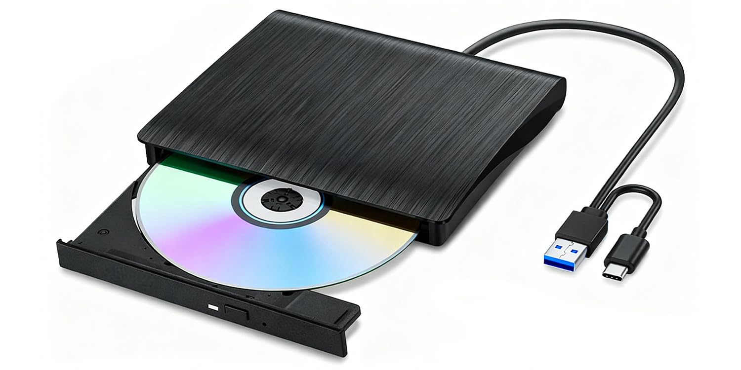 External DVD CD Drive USB 3.0 Portable Burner Writer with High-Speed Data Transfer Plug & Play for Laptop/PC/Mac Slim Optical Disk Drive for Movies, Software & Backup (Windows 11/10/8/7, macOS, Linux)-picture-31