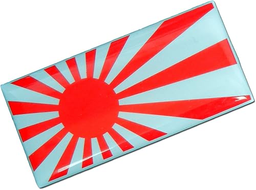 Miniatura 1 de Bandera japonesa Nisshoki Hinomaru Nacional Japonés Nisshoki Hinomaru Placa de identificación Disco Raro para Nissan Datsun Mitsubishi Isuzu Otomo